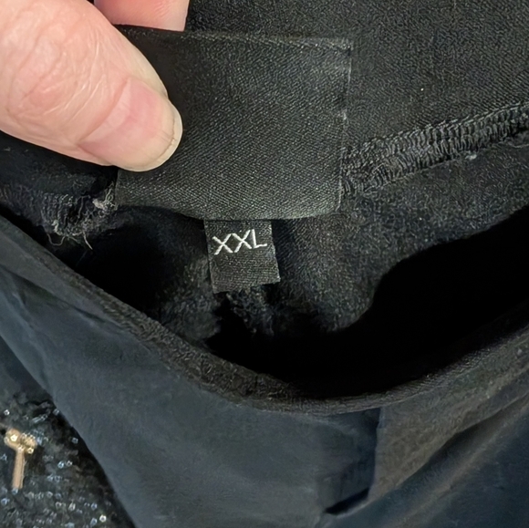 NU Denmark Black stretchy trousers with sparkly embellishments (XXL) - Picture 9 of 10
